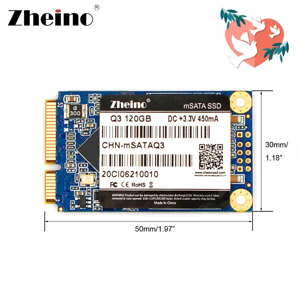Zheino SSD mSATA3 120 ГБ 240 480 128 256 512 1 ТБ Mini msata TLC Внутренний твердотельный накопитель для