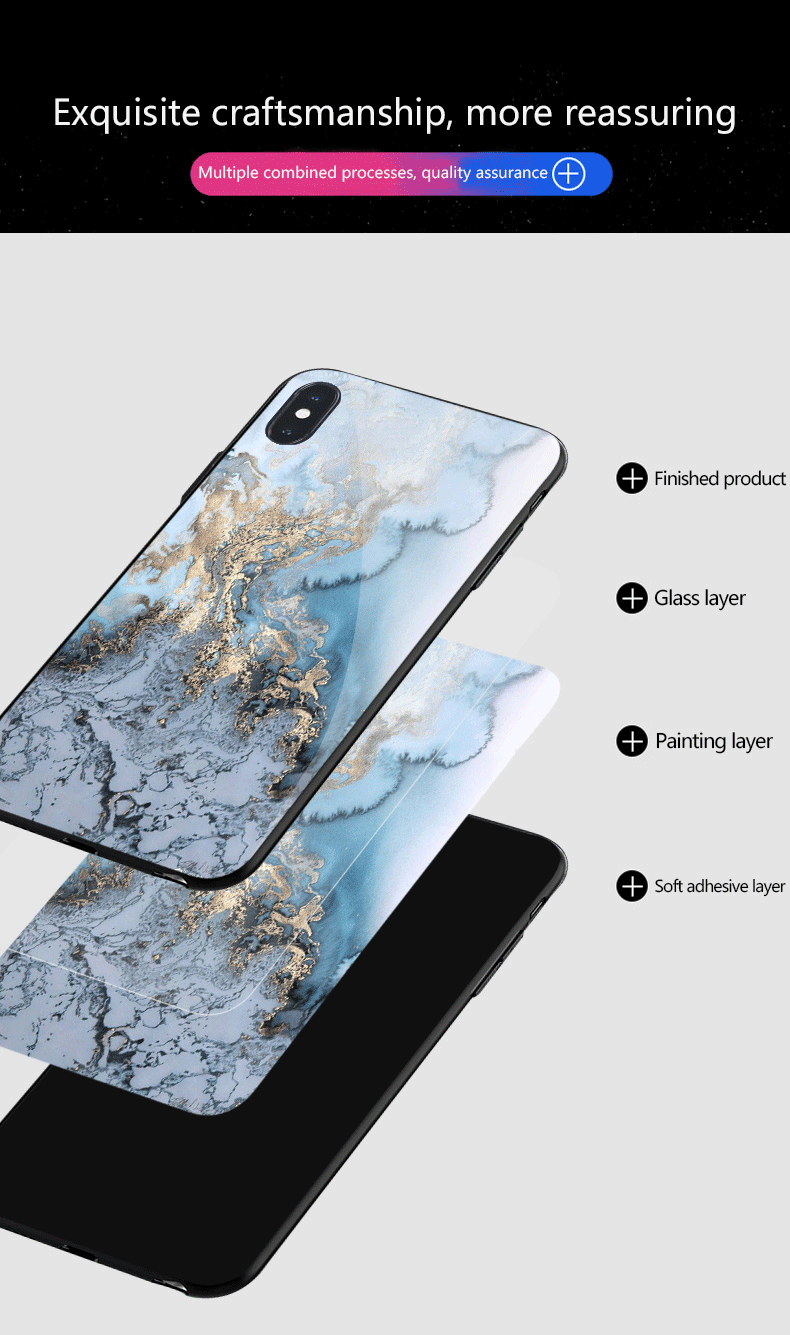 3D Marble Tempered Glass Case For XiaoMi Redmi S2 7 7A 8A 10X Luxury Full Protective Cover Fundas Coque For Redmi K20 K30 Pro
