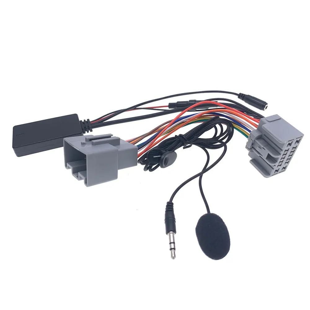 Volvo Bluetooth-adapter, digitale auto-stereo AUX-adapter, handsfree met USB-oplaadfunctie en 3,5 mm muziekingang voor Volvo C70 S40 S60 S80 (BTA-Volhu