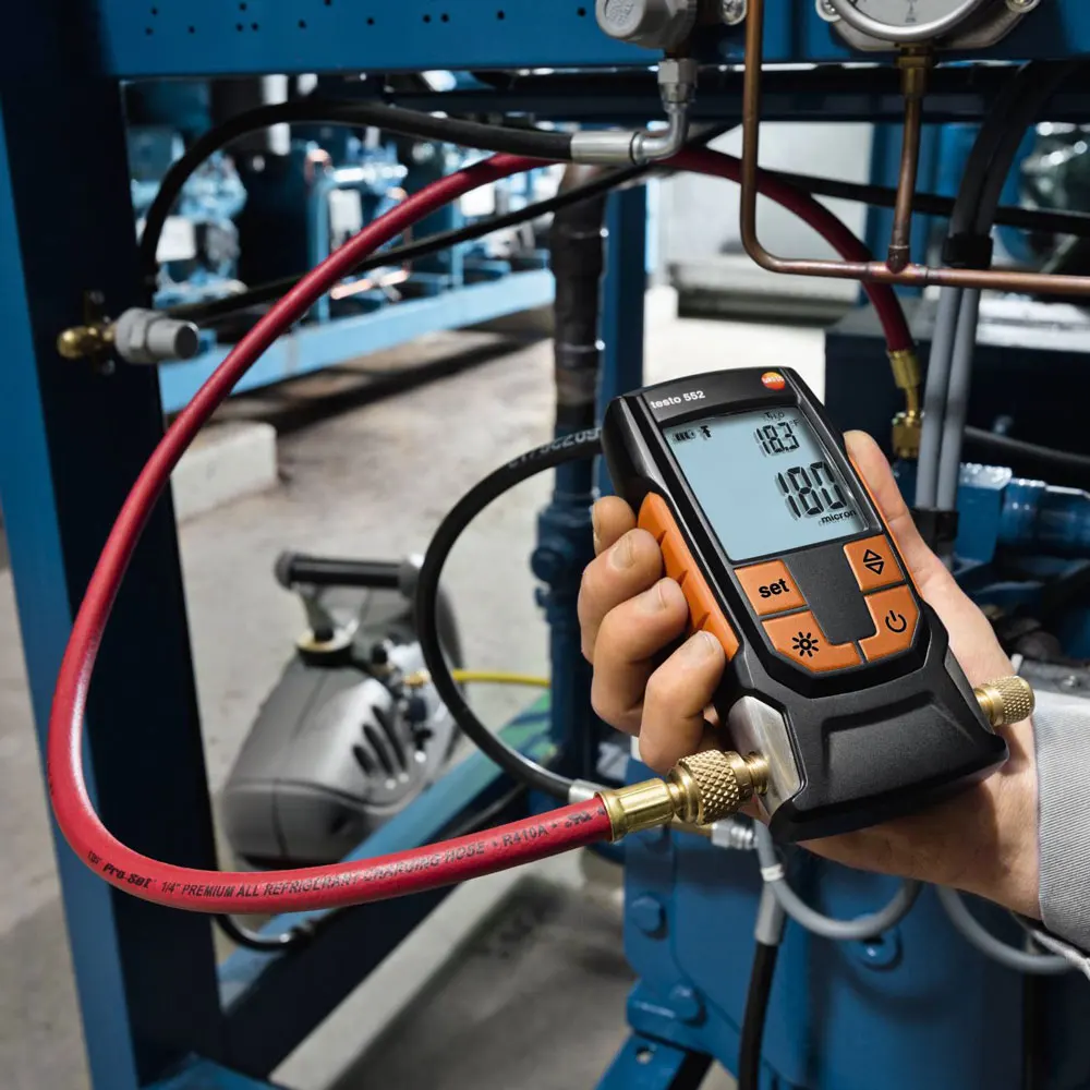 Digital Vacuum Micron Gauge Pressure With Bluetooth Hvac Temperature Tester Measuring Instrument Device Smart App Testo 552
