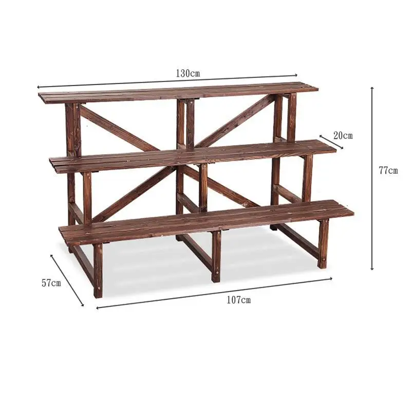 Number 6 Rak Bunga plantenstandard Estanteria Para Plantas для Etagere Pour Plante Dekoration балкон полка открытый цветок стенд - Цвет: Number 6