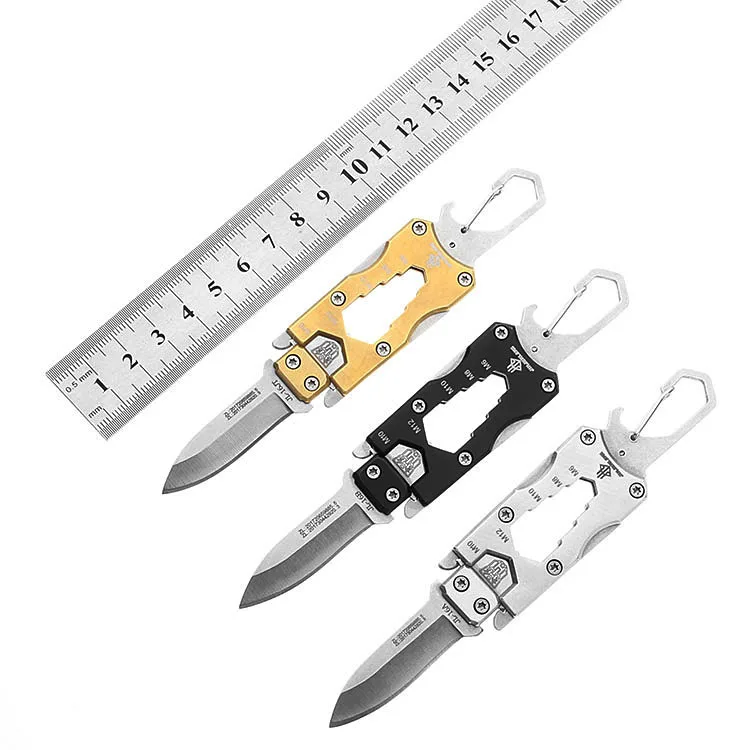 

Creative Mini Knife Multi-functional Small Straight Knife Carry-on Key Knife Portable Folding Knife Transformers Knife