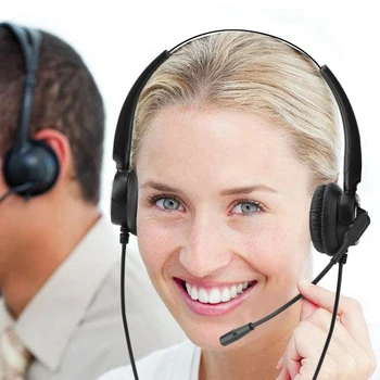 

RJ9 Call Center Monaural Noise Reduction Headset Call with Mic