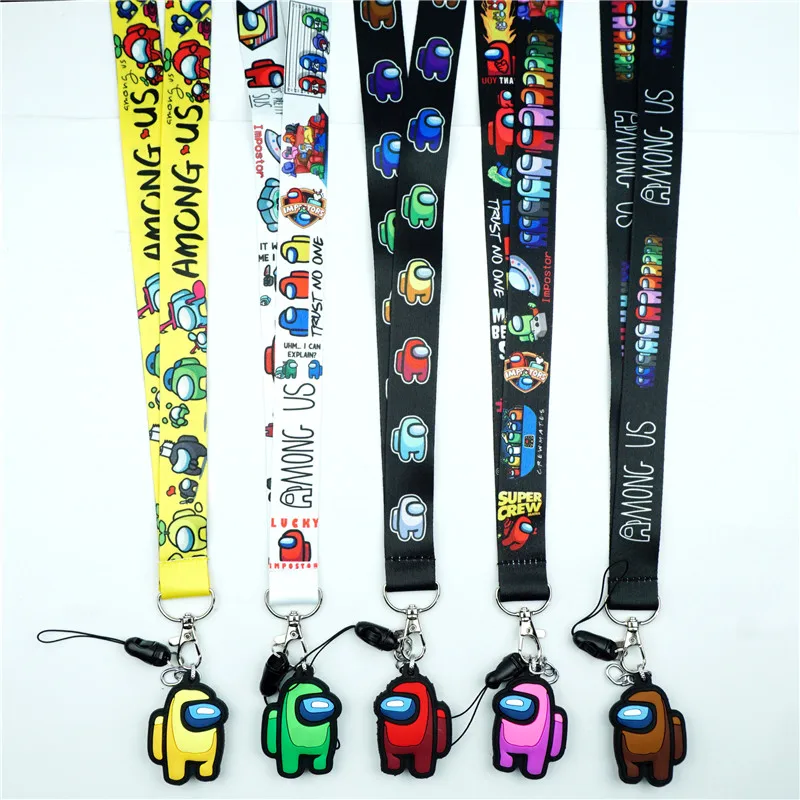 Cute Neck Strap Game Lanyard for Keys USB ID Card Badge Holder Mobile Phone Straps Webbing