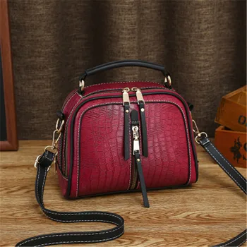 

Vintage Stone Pattern Bags for Women 2020 Fashion PU Leather Black Shoulder Messenger Bag Hight Capacity Ladies Travel Handbags