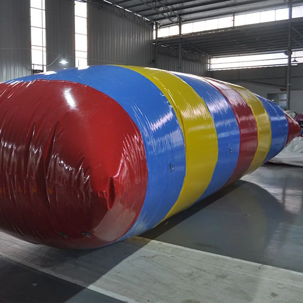 

Бесплатная доставка, надувная воздушная катапульта, 10*3 м, 0,9 мм, ПВХ, надувной водный батут, воздушная подушка для прыжков с насосом