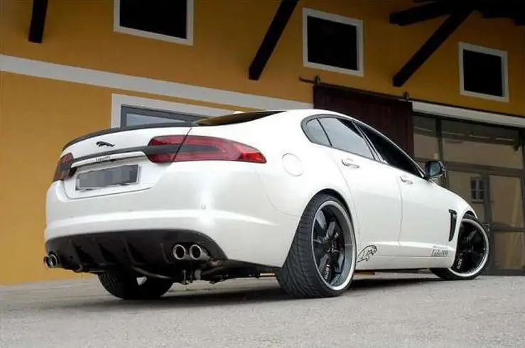 

High quality Carbon Fiber Car Rear Trunk Lip Spoiler Wing Fits For JAGUAR XF 2009 2010 2011 2012 2013 2014 2015