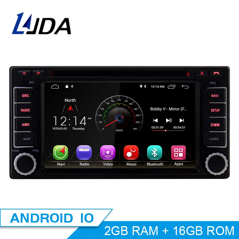 LJDA 2 Din Android 10,0 автомобильный dvd-плеер для Subaru Forester Impreza 2008-2011 Wifi gps Navi Радио 2G ram стерео аудио мультимедиа