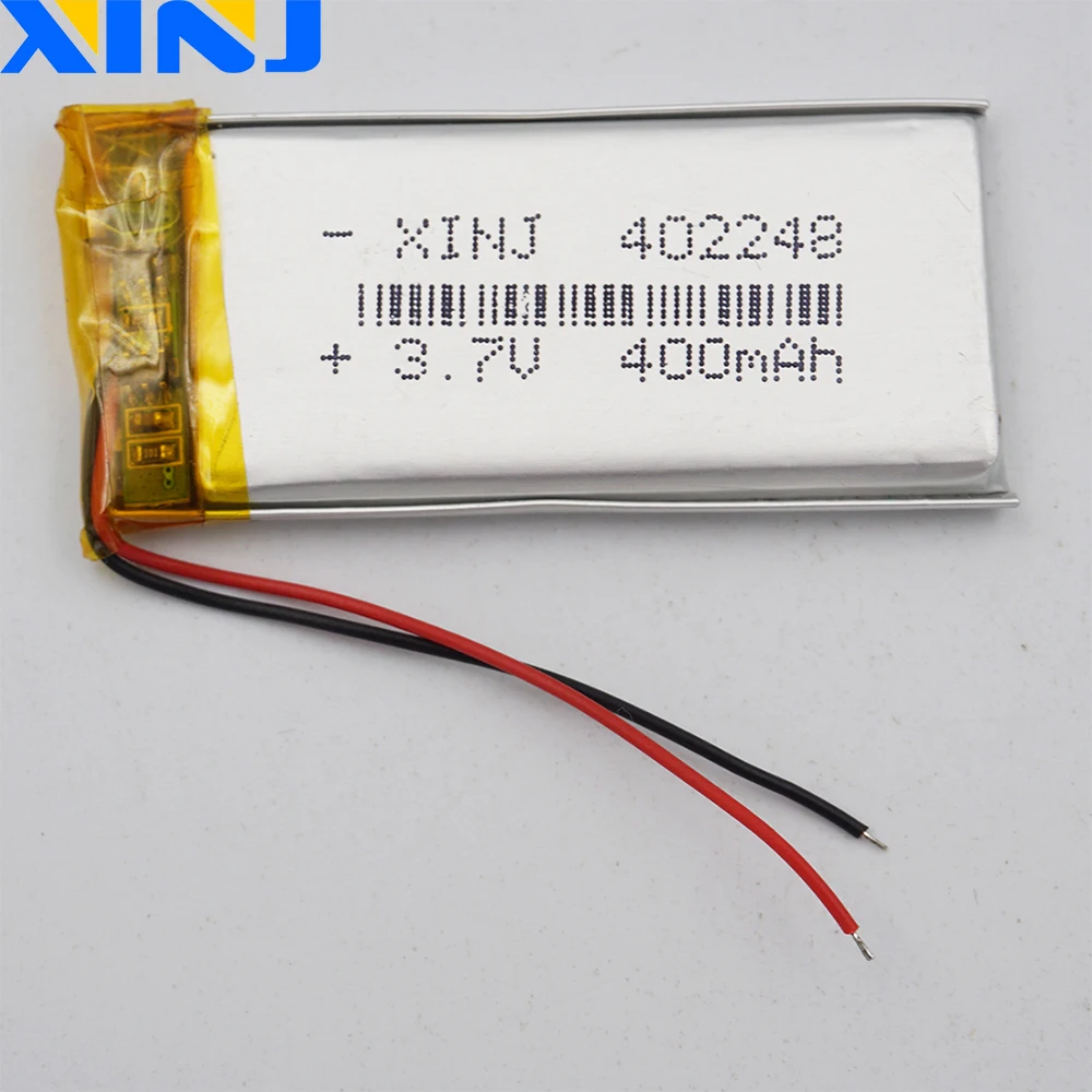 XINJ 3 7 V 400mAh литий полимерный аккумулятор Li ion li po cell 402248 для MP4 электронной книги