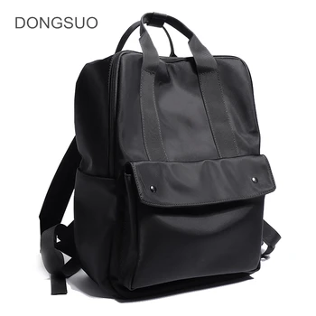 

2020 new casual laptop backpack bag simple fashion school bag high quality for teenagers black color