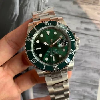 

Hot Sale Luxury Mens 2813 Movement Watches Ceramic Bezel Sapphire Glass Automatic Asian Steel Clasp Mens Watch Free Shipping