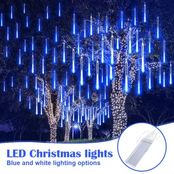 

Falling Rain Lights Meteor Shower Lights 12 inch 8 Tubes LED Icicle Stringlights for Decoration Wedding Party CLH@8