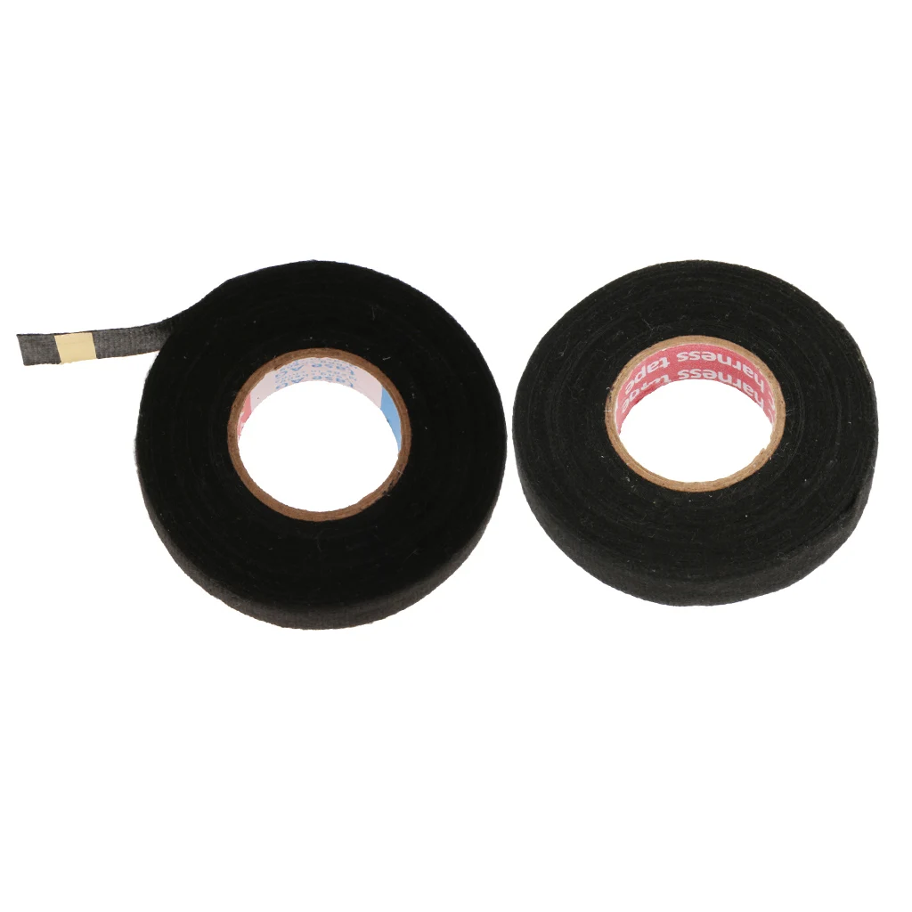 2pcs 100x8mm MultiPurpose Self Adhesive Anti Squeak Rattle Felt Wiring Cable Tape