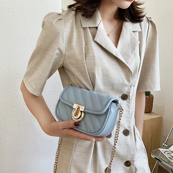 

bags for women 2020 Fashion luxury brand Mini PU leather sewing women's shoulder bag crossbody bags for women purses and handbag