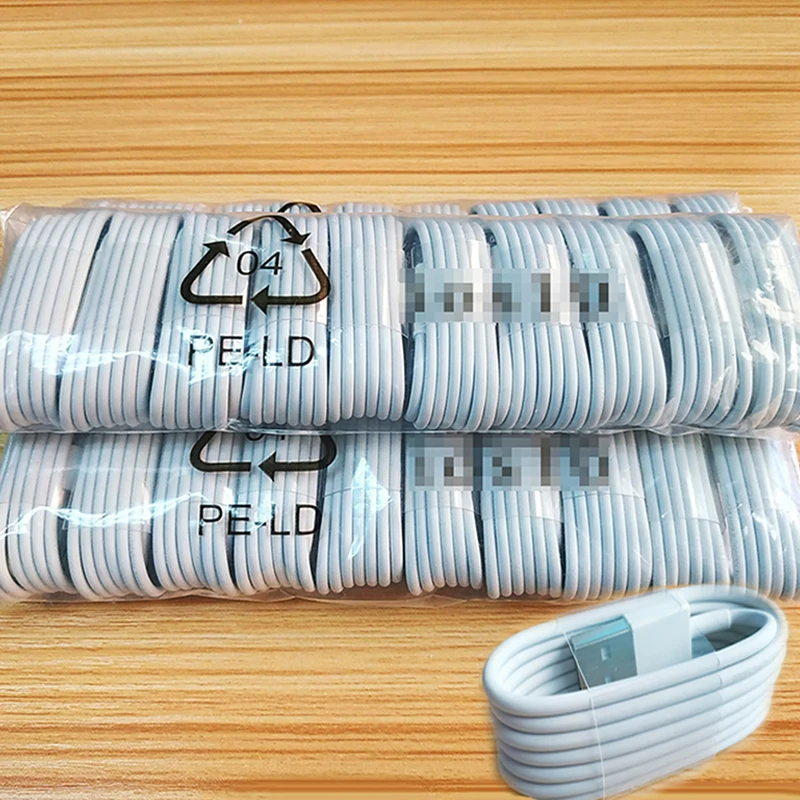 USB-кабель для передачи данных iPhone 50 шт./лот кабель быстрой зарядки 7 8 Plus X XS Max XR 11 Pro