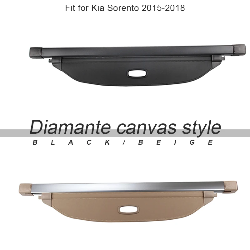 1set For Kia Sorento 2015 2016 2017 2018 Rear Trunk Cargo Cover