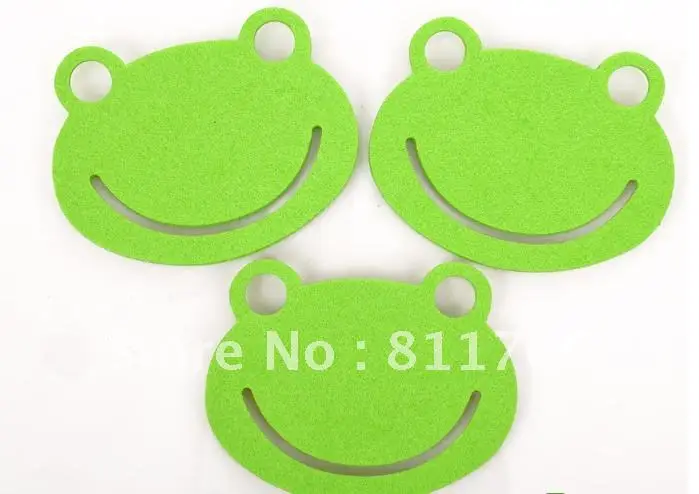 11*8cm Frog-Shape Cup Mat/Coaster/20PCS