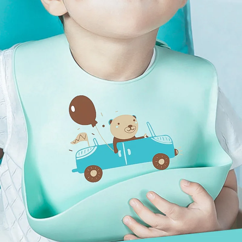 

Fashionable Silicon Breastplate Baby Bib Waterproof Solid Infant Bandana Bibs Newborn Feeding Burp Cloth Babies Drooling Scarf