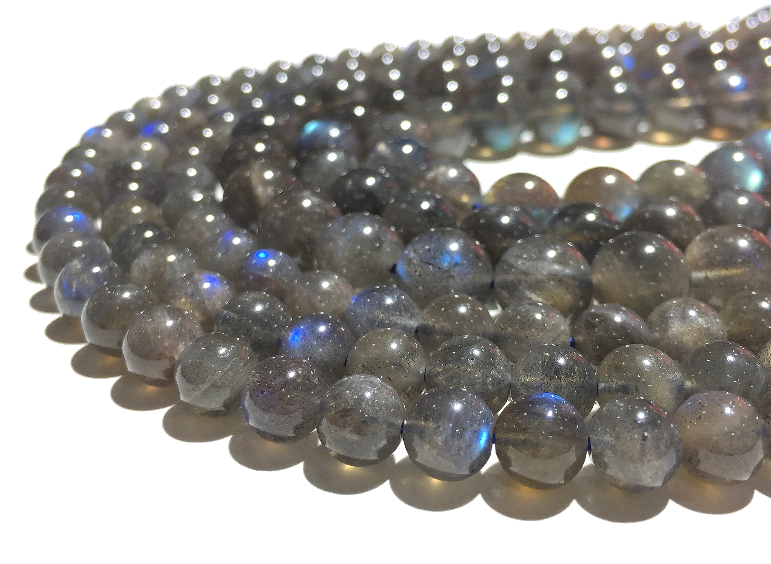 

Natural Labradorite Smooth Round Loose Beads 6 8 10 12MM Diy Gemstone Spacer Beads Jewelry Making Bracelet Necklace Accessories