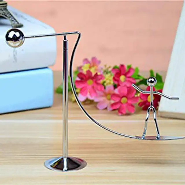 DIY Metal Surfing Man Mold Kinetic Motion Desktop Game Decompression Balance Toy 4