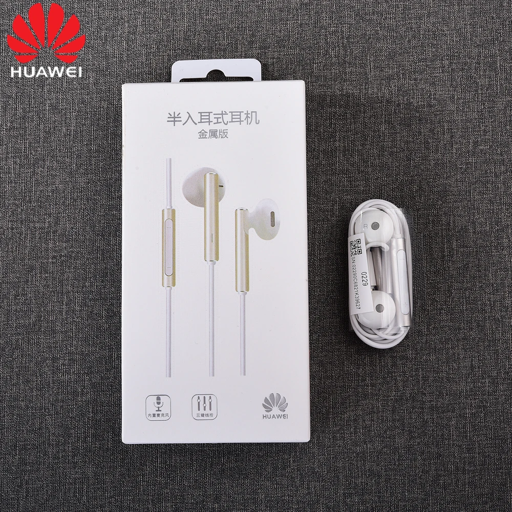 Оригинальные наушники huawei AM116, управляемый динамик 3,5 мм, металлическая гарнитура с микрофоном, громкость для huawei P7 P8 P9 Lite Nova 3 4 Honor 5X 6X