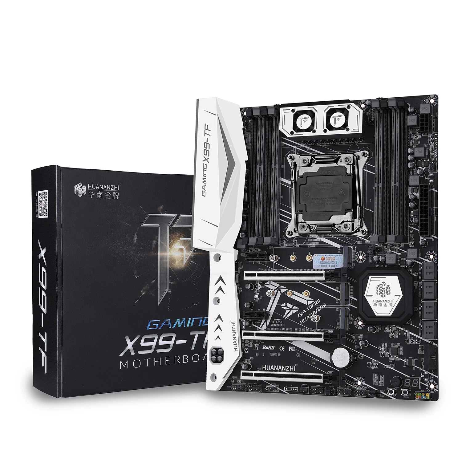 Материнская плата Huananzhi X99TF поддерживает DDR3 DDR4 2 ОЗУ Тип 4 канала Turbo Boost M.2 NVME для