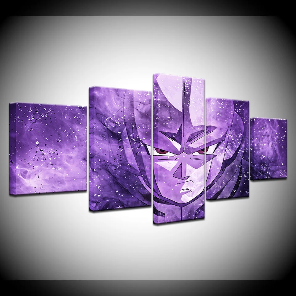5 Paneles Pintura En Lienzo Anime Dragon Ball Goku Nueva Forma