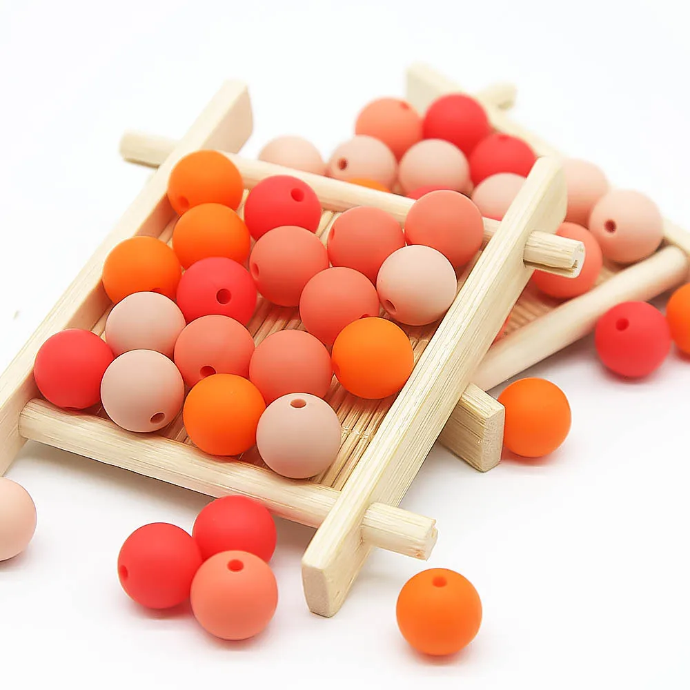 Silicone Round Beads 9MM Baby Teething Chewable Beads DIY Baby Rodent Pacifier Chain Toys Accessories Goods teething toys silicone teething toys baby teething toys silicone beads silicone teether silicone teething beads 20Pcs