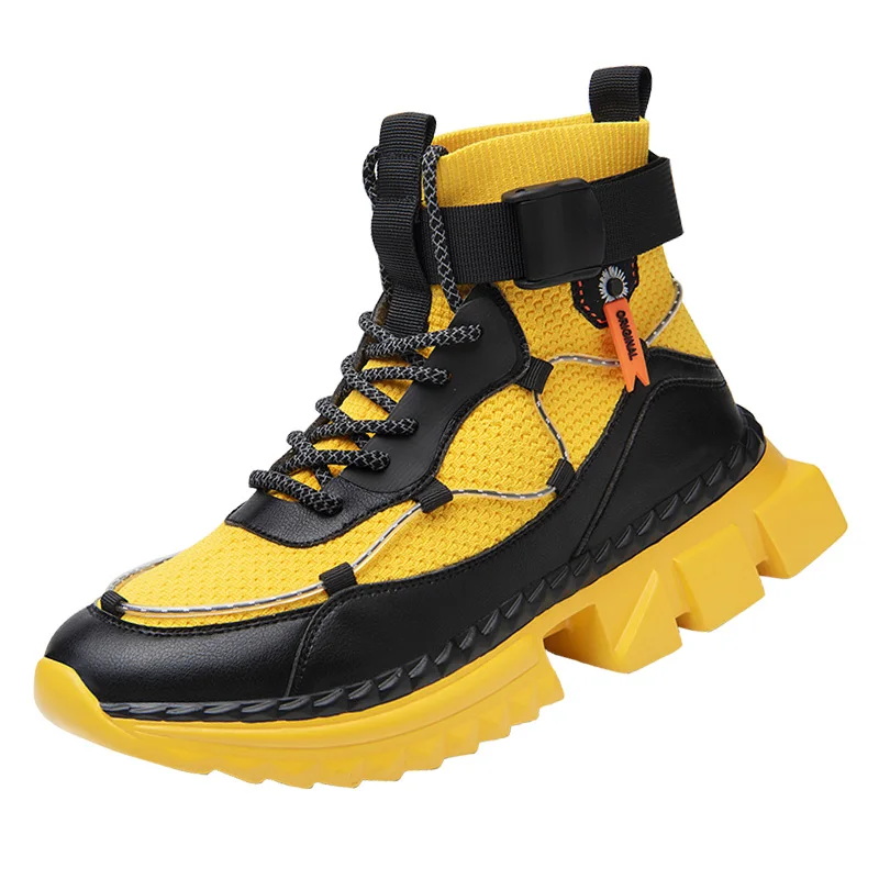 Кроссовки носки мужские высокие стильная уличная модная дизайнерская обувь для