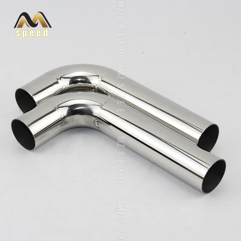 1PCS car accessories Automobile exhaust pipe muffler turns into stainless steel elbow 90 degree Angle to reduce diameter | Автомобили и