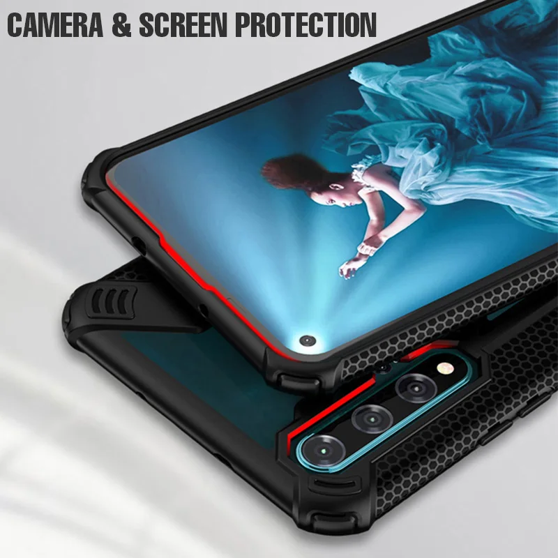 Чехол для Honor 20, автомобильный держатель, кольцо, чехол для Huawei Honor 8x 10 20 lite 10i 20i P smart, ударопрочный защитный прозрачный чехол