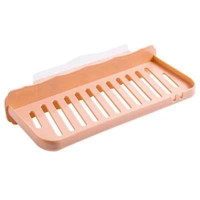Pink Bathroom Rack Ванная комната для хранения шкаф-органайзер для кухни тарелка для мыла аксессуары полки для ванной стены шампунь душевые стойки клей Удар стенд - Цвет: Pink Bathroom Rack
