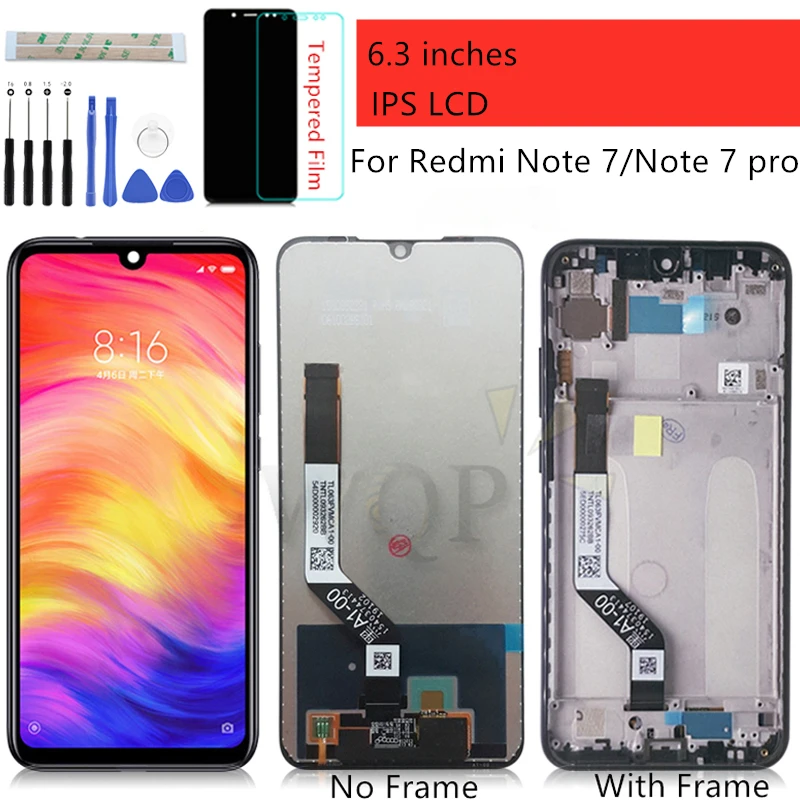 

For Xiaomi Redmi Note 7 LCD Display Screen Touch Digitizer Assembly Redmi Note 7 Pro LCD With Frame Replacement Repair parts