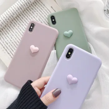 

3D Sweet Heart Silicone Soft Phone Case For Samsung Galaxy A5 A6 A7 A8 A70 A750 A8S Plus A51 A71 A01 A11 A21 A81 A91 cover