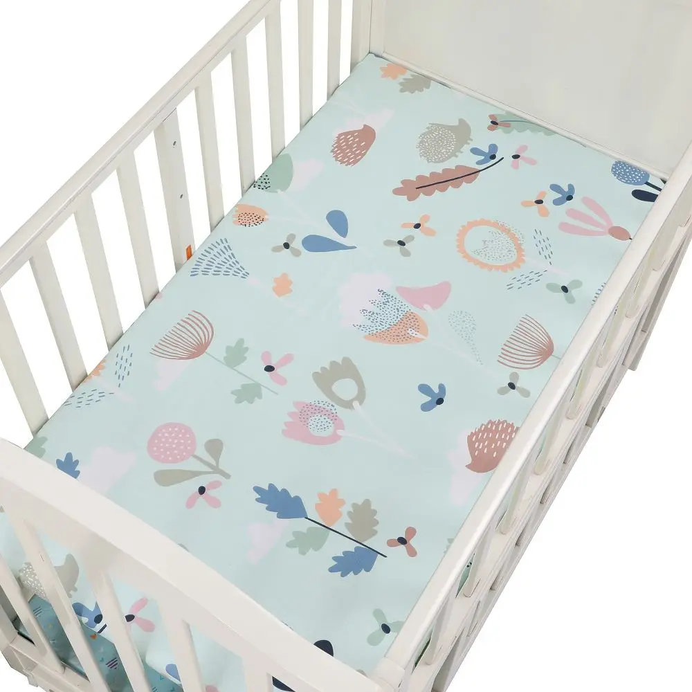 Детские Мультяшные простыни для кроватки, матрасы для малышей, стандартный матрац, покрывало для новорожденных, тканые простыни для кровати 130*70 см - Цвет: CLS0051