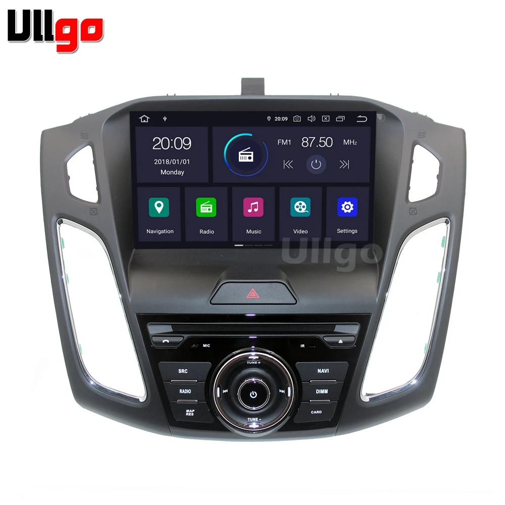 Excellent 9 inch Octa Core Android 9.0 Car DVD GPS for ford Focus 2015-2017 Autoradio GPS Car Head Unit with BT Radio RDS Mirrorlink 0