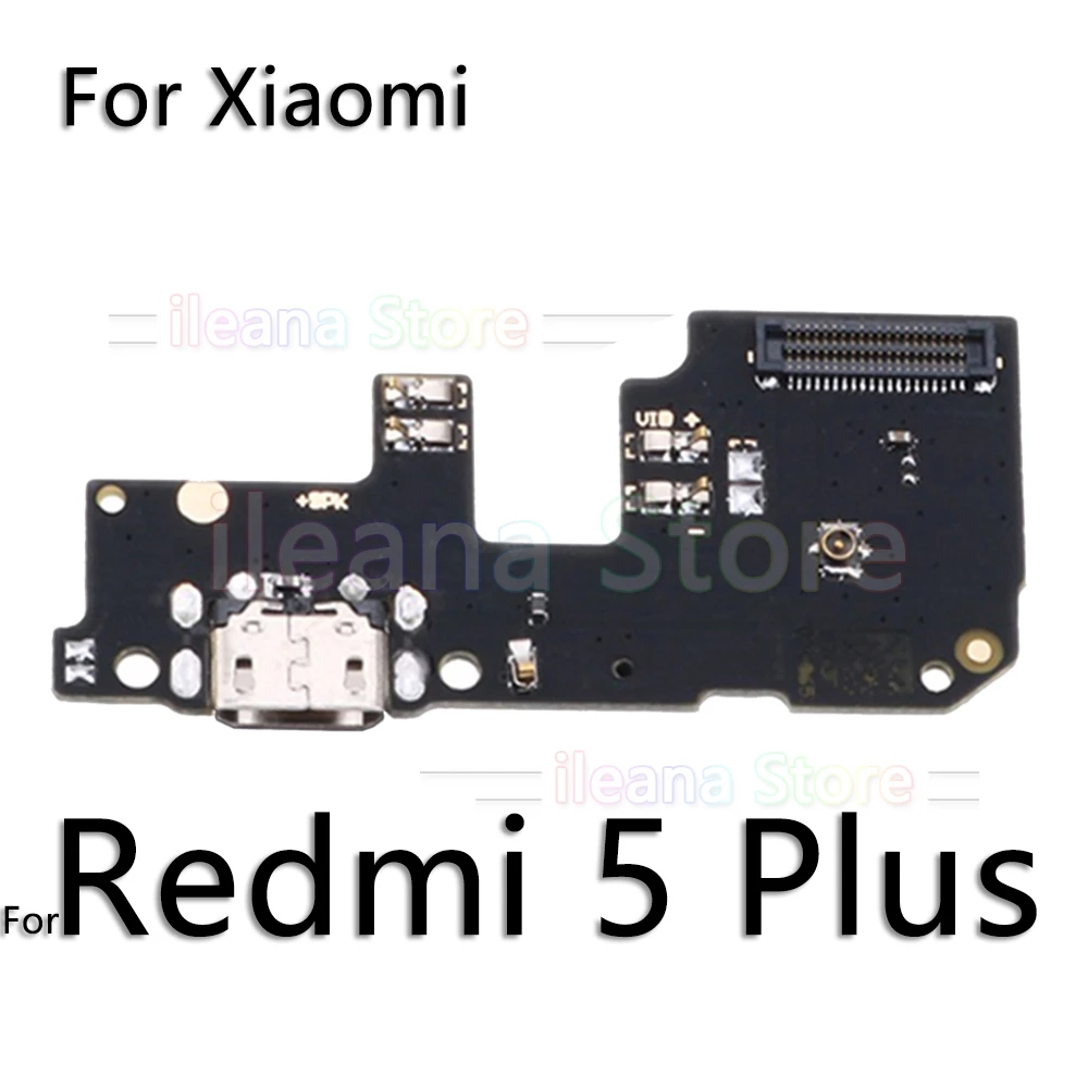 For Redmi 5 Plus USB Дата зарядный порт зарядное устройство док-разъем гибкий кабель для Xiaomi mi красный mi Note 5 5A 6 7 Plus Pro глобальная Замена - Цвет: For Redmi 5 Plus