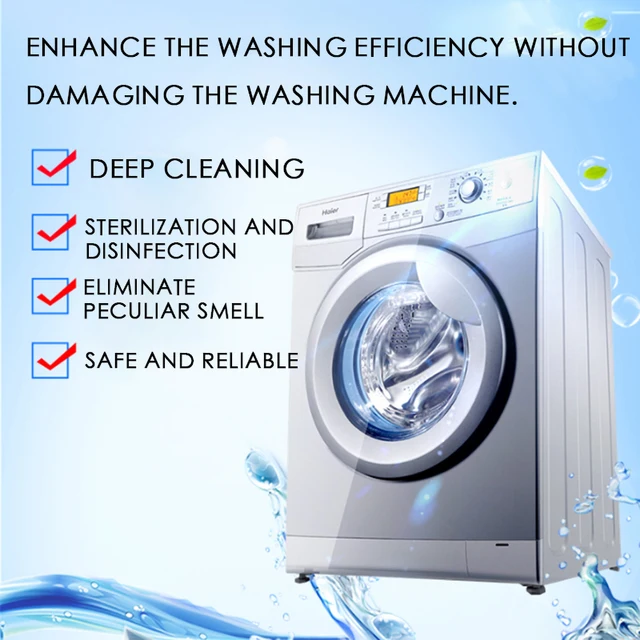 10Pcs Washing Machine Cleaner Washer Cleaning Washing Machine Cleaner Laundry Soap Detergent Effervescent Tablet Washer Cleaner 4