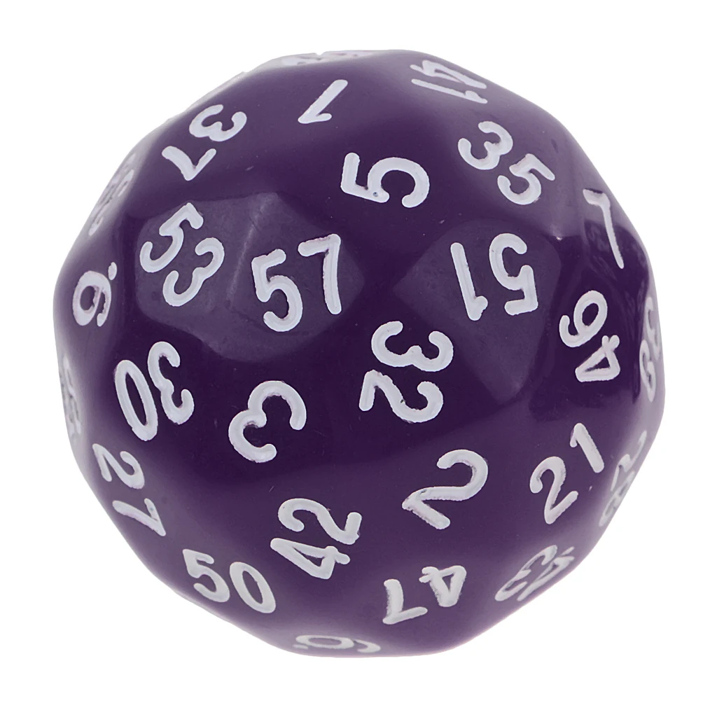 Pack of 10 Dice Set-D4, D6, D8, D10, D12, D20, D24, D30, D60 Acrylic Dice Multicolor Board Game Dice Party Gambling Dices