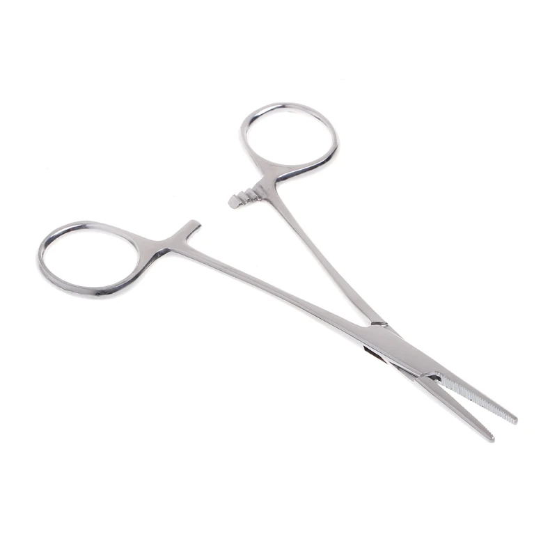 Straight Clamp Собака кошка уха очистки пинцет-плоскогубцы Стали Pet пинцеты для зажима кровоостанавливающий инструмент J6PD - Цвет: Straight Clamp