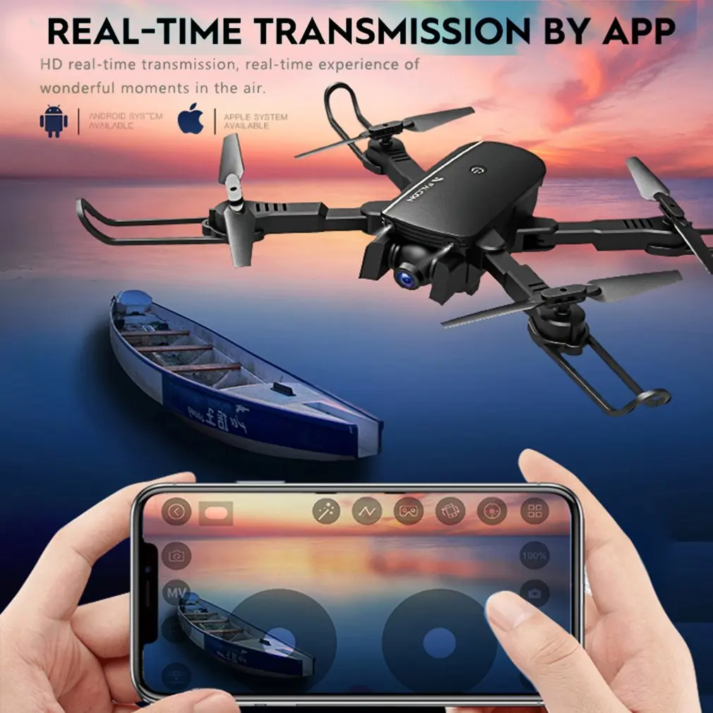 M1808 WiFi FPV Радиоуправляемый Дрон 4K камера Оптическое позиционирование потока HD Двойная камера антенна видео RC авиационный самолет детские игрушки