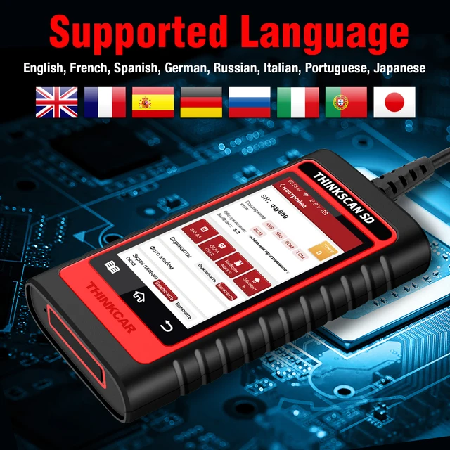 THINKCAR Thinkscan SD2 OBD2 Automotive Scanner ABS SRS Professional Diagnostic Tools  All System Free UpdateCode Reader 4