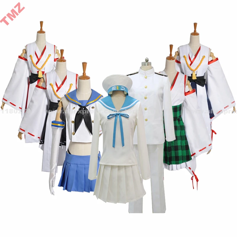 Флотская коллекция Akagi Kaga Admiral Kantai Hibiki женский и мужской персонажи косплей костюм, возможно индивидуальное изготовление на заказ