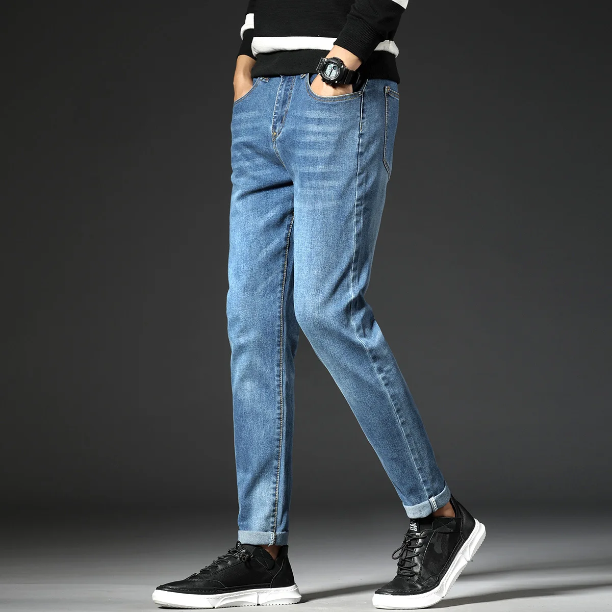 Мужские классические джинсы Jean Homme Pantalones Hombre men Spijkerbroek Mannen, мягкие синие байкерские мужские джинсовые комбинезоны, Мужские штаны