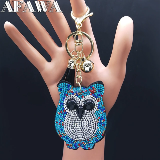 Cute Owl Keychain Accessories Eagle Pendant Men And Women Bag Key