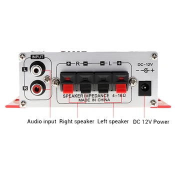 

HY-2001 Hi-Fi Mini Amplifiers Audio for Motorcycle Auto Car Home Power Amplifier Stereo Sound Mode USB/MP3/FM/DVD/SD