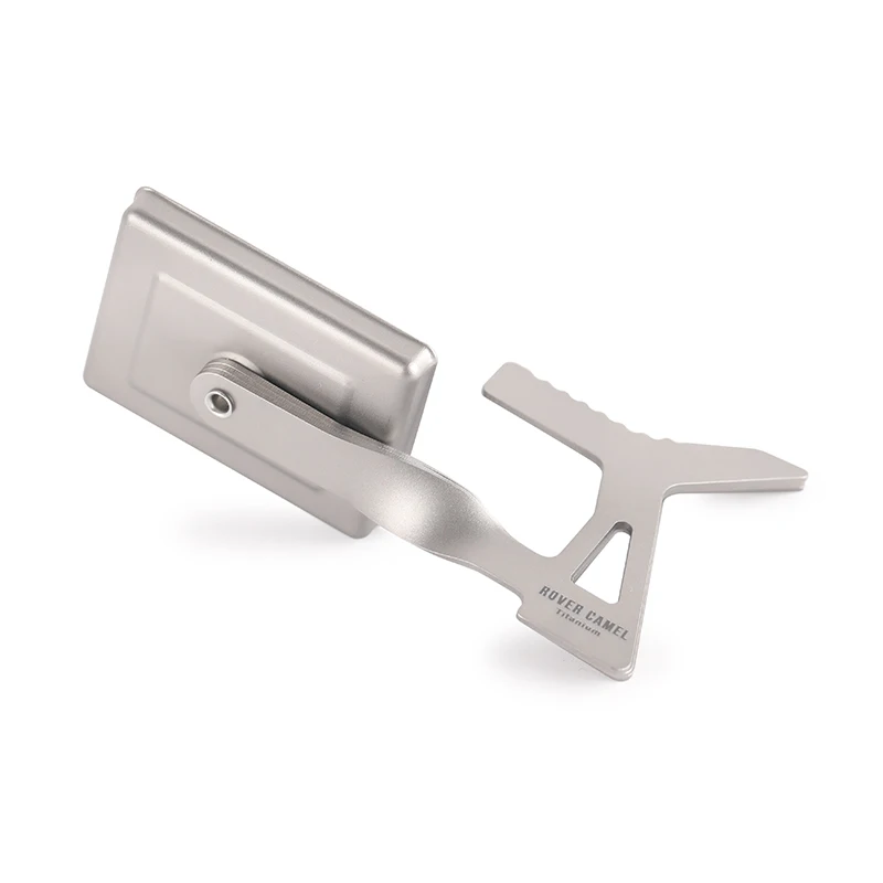 Rover Camel Outdoor pure titanium solid alcohol furnace portable compact folding integrated cooker head triangle furnace