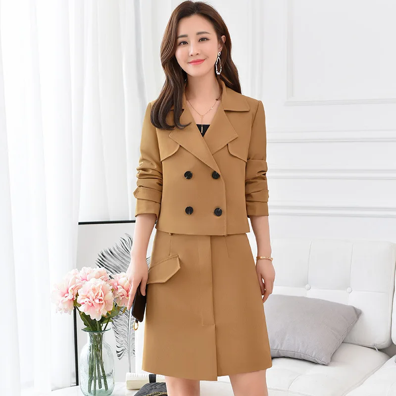 

2019 Spring on New Style Fashion Comfortable Casual Slim Fit Elegant Solid Color Two-Piece Set