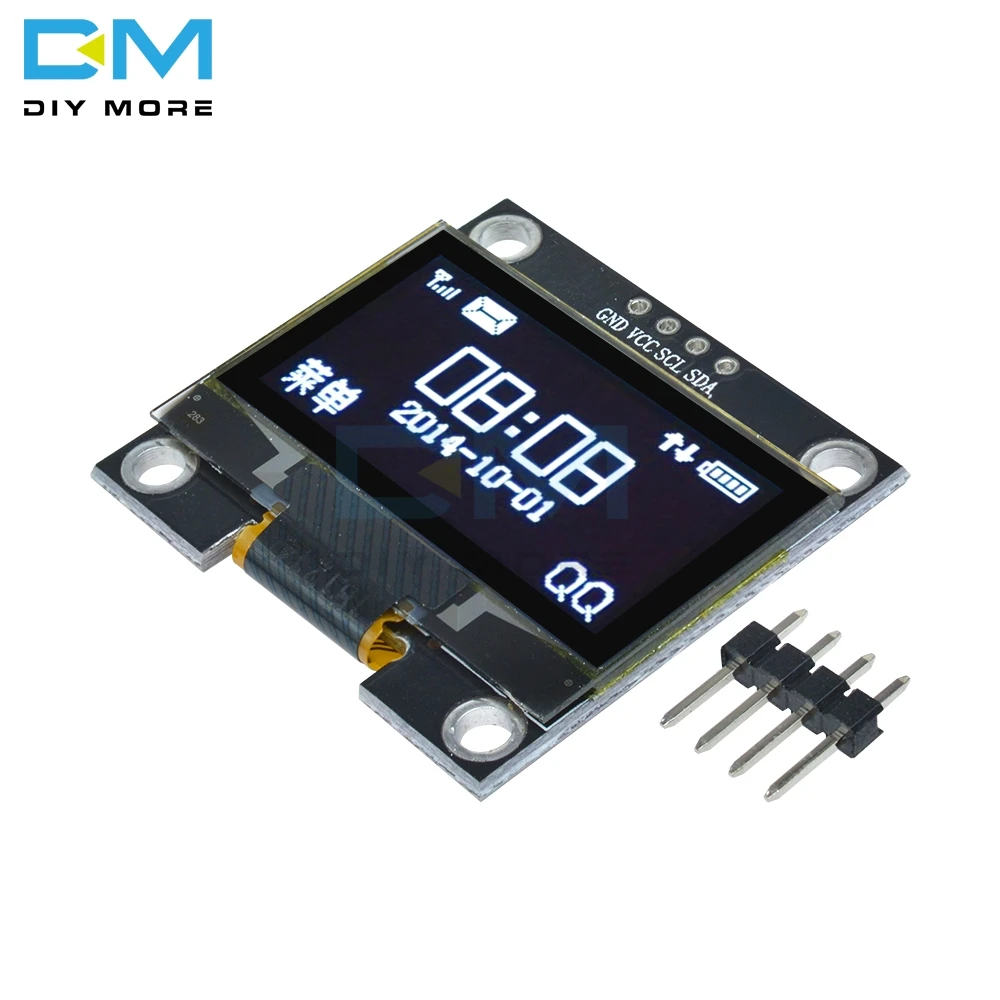 128x64 SSH1106 4PIN 1,3 "1,3 дюймов IIC I2C Серийный Цифровой OLED ЖК-дисплей белый синий модуль для Arduino 12864 ЖК-экран