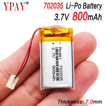 

Polymer lithium ion battery 3.7V 702035 can be customized wholesale CE FCC ROHS MSDS quality certification